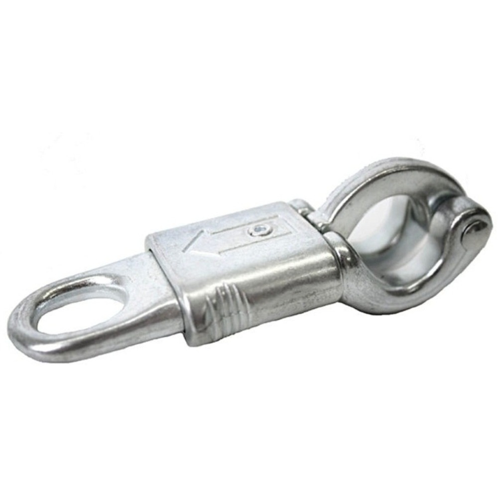 Horze Panic Snap with Fixed Eye 55066-4 Zinc Plated‎ Steel Quick Release Silver